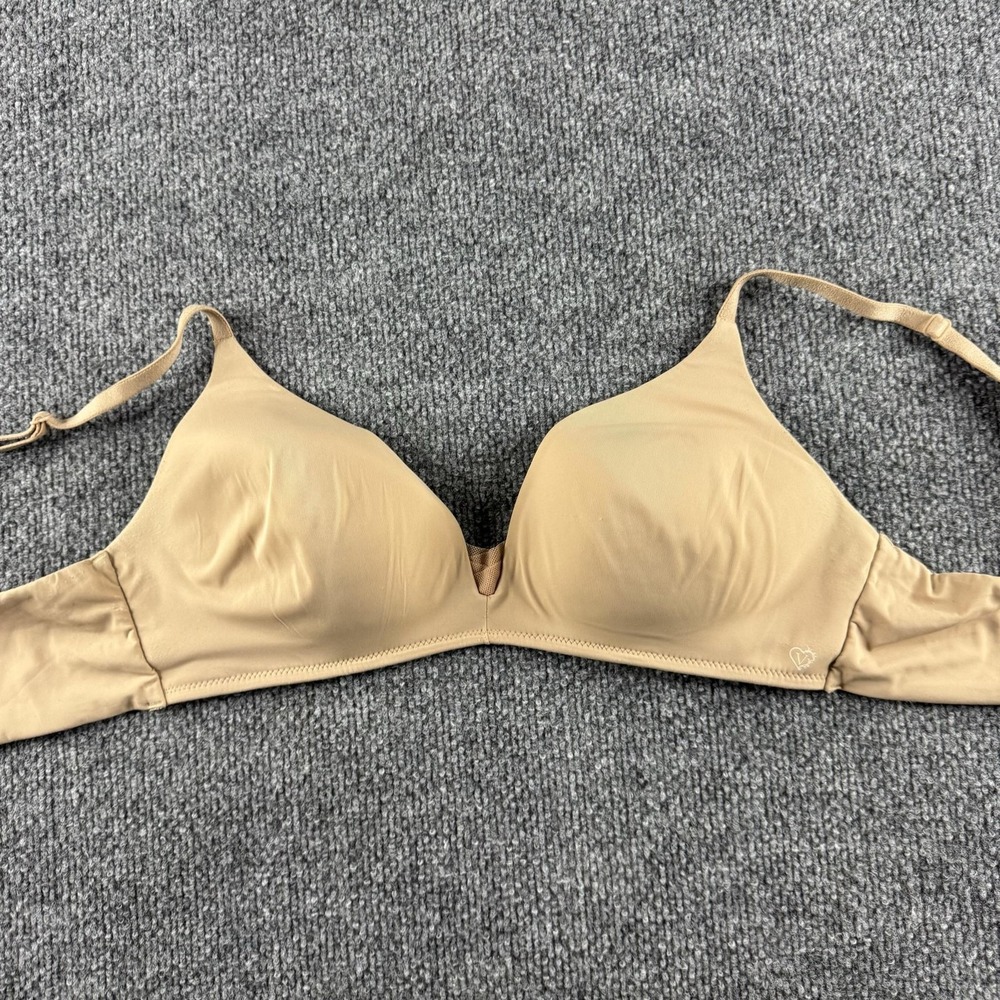 Victoria's Secret Push Up Bra Womens 34C Beige Wireless Lightly Lined Everyday